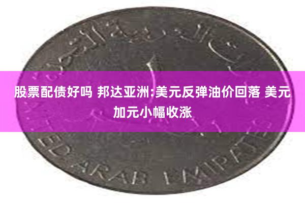 股票配债好吗 邦达亚洲:美元反弹油价回落 美元加元小幅收涨