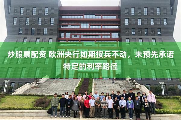炒股票配资 欧洲央行如期按兵不动，未预先承诺特定的利率路径