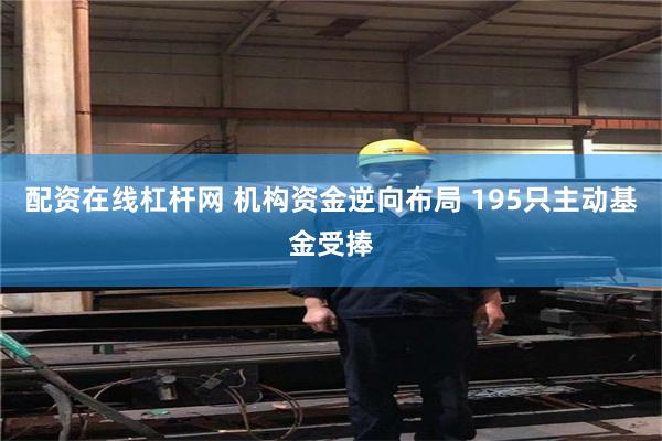 配资在线杠杆网 机构资金逆向布局 195只主动基金受捧