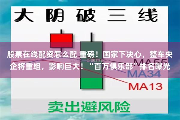 股票在线配资怎么配 重磅！国家下决心，整车央企将重组，影响巨大！“百万俱乐部”排名曝光