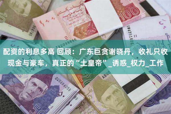 配资的利息多高 回顾：广东巨贪谢晓丹，收礼只收现金与豪车，真正的“土皇帝”_诱惑_权力_工作